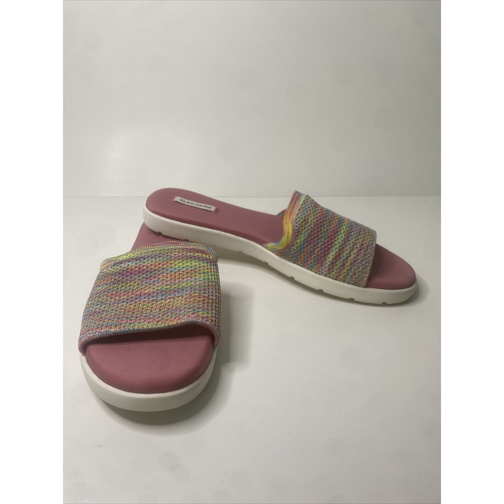 Alex Marie Fabric Cushion‎ Sandles. VERY COMFY Sip On Shoe. Casual NWOT MINT 8.5
